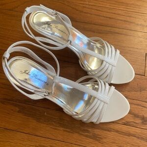 Very cute White Strappy Kitten Heel Sandal
